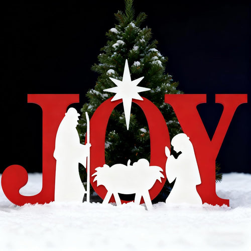 48 in Nativity Joy Yard Sign, Christmas outdoor decoration